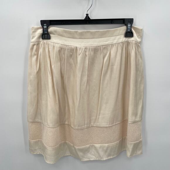 TULLE FASHION NWT Ivory A line Skirt // M - Picture 6 of 7